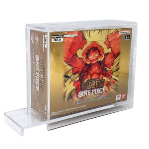 One Piece - Acryl Case für englisches PRB01 - The Best Premium Booster Display mit Schiebeverschluss