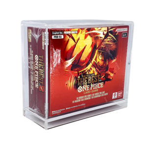 One Piece - Acryl Case für englisches PRB02 - The Best Premium Booster Display mit Schiebeverschluss
